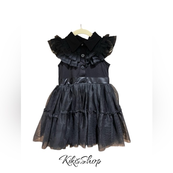 Taylor Joelle Gothic Gown in Tulle 3 Childrens. Wednesday Halloween Cost… - Picture 11 of 11